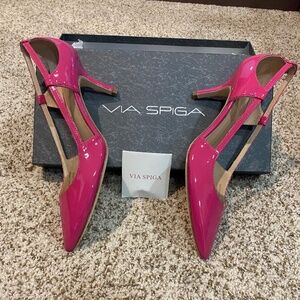 VIA SPIGA - Janice, Dark Pink Heels - Size 7M